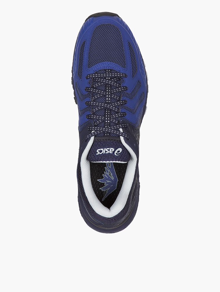 Shop Asics Black Peacoat Gel Fujiattack 5 Trail Shoes for Men